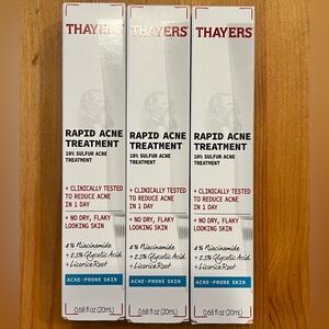 Thayers Rapid Acne Treatment 3 Tubes